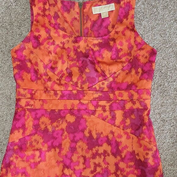 Michael Kors Persimmon Lined Shift Dress Women's Size 2 - Picture 6 of 11